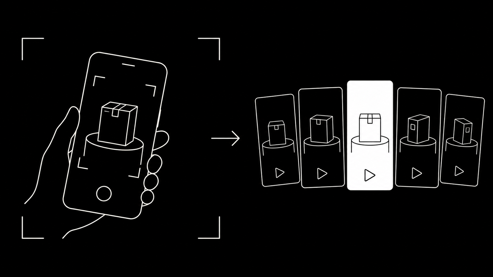 Phone-shot creator video becoming multiple ad variations